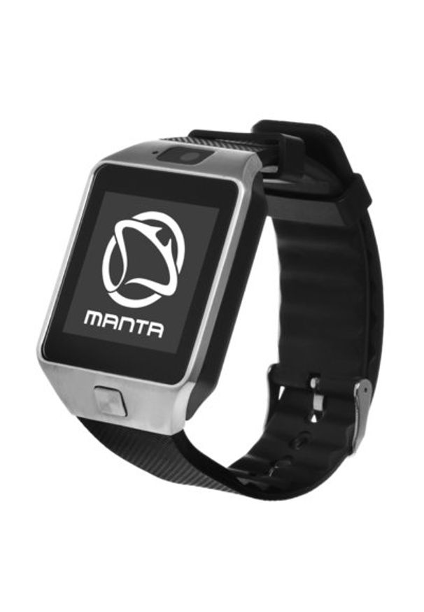 Manta - Smartwatch MANTA MA427 Stalowy. Rodzaj zegarka: smartwatch. Kolor: szary. Styl: elegancki, casual