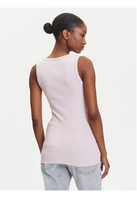 BOSS Top C_Ematite 50504245 Różowy Slim Fit. Kolor: różowy. Materiał: bawełna #5