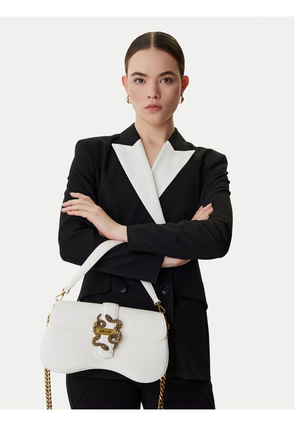 Just Cavalli Torebka 80RA4BA1 ZSA89 Biały. Kolor: biały. Materiał: skórzane