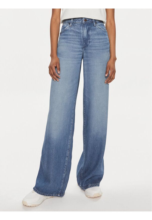 Wrangler Jeansy World Wide 112352301 Niebieski Wide Leg. Kolor: niebieski