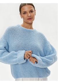 AMERICAN VINTAGE - American Vintage Sweter Zolly ZOL18AE24 Niebieski Regular Fit. Kolor: niebieski. Materiał: syntetyk. Styl: vintage #5