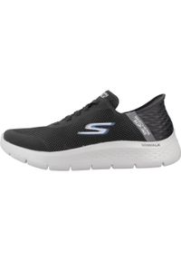 skechers - Tenisówki Skechers Model Slip Ins: Go Walk Kolor Czarny. Kolor: czarny. Materiał: materiał, tkanina, syntetyk. Szerokość cholewki: normalna. Sport: turystyka piesza