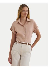 Lauren Ralph Lauren - LAUREN RALPH LAUREN Koszula 200699152053 Różowy Relaxed Fit. Kolor: różowy. Materiał: len #1