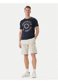 Aeronautica Militare Szorty sportowe 261BF0032UF00674 Beżowy Regular Fit. Kolor: beżowy. Materiał: bawełna. Styl: sportowy #3