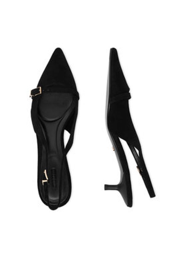 Gino Rossi - GINO ROSSI Czółenka EO-V2182-21 Czarny. Kolor: czarny. Materiał: skóra, zamsz