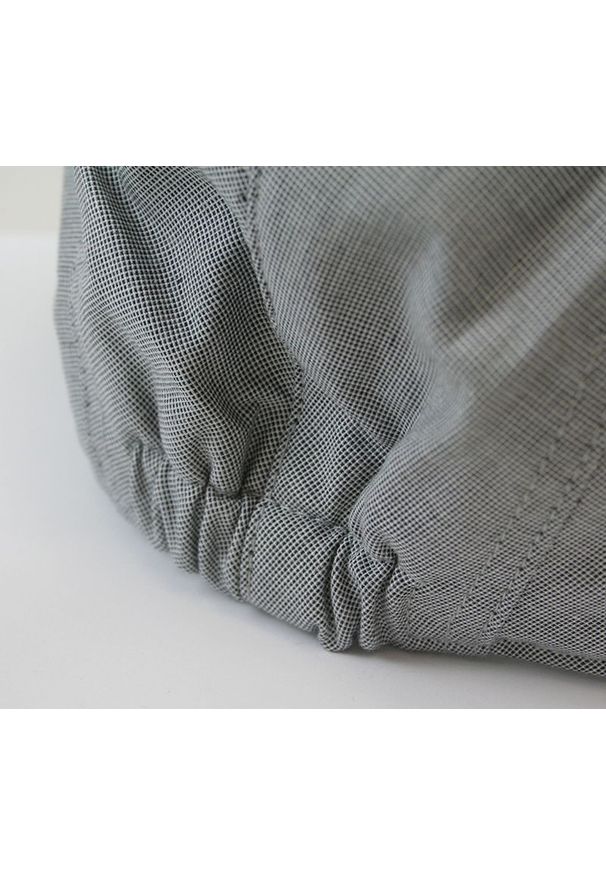 Pako Jeans - Kaszkiet Jasny Szary, Wiosenny, Letni, Przewiewny, w Drobny Wzór. Kolor: szary. Materiał: poliester. Sezon: lato, wiosna