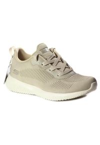skechers - Buty do chodzenia damskie Skechers Bobs Squad. Zapięcie: sznurówki. Kolor: szary, wielokolorowy, beżowy. Materiał: syntetyk, tkanina, materiał. Szerokość cholewki: normalna. Model: Skechers Sport. Sport: turystyka piesza