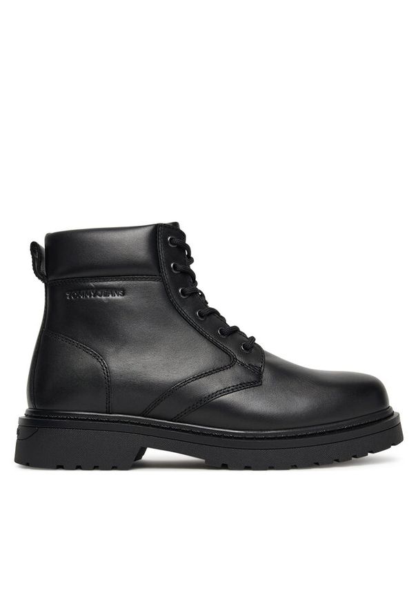 Kozaki Tommy Jeans. Kolor: czarny