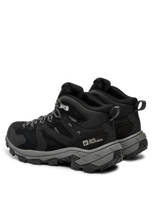 Jack Wolfskin Trekkingi Vojo Tour Lt Texapore Mid W A62073 Szary. Kolor: szary. Materiał: skóra, nubuk