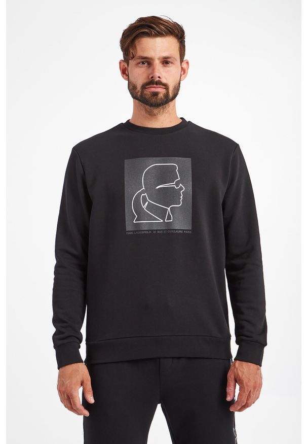 Karl Lagerfeld - BLUZA KARL LAGERFELD. Wzór: nadruk