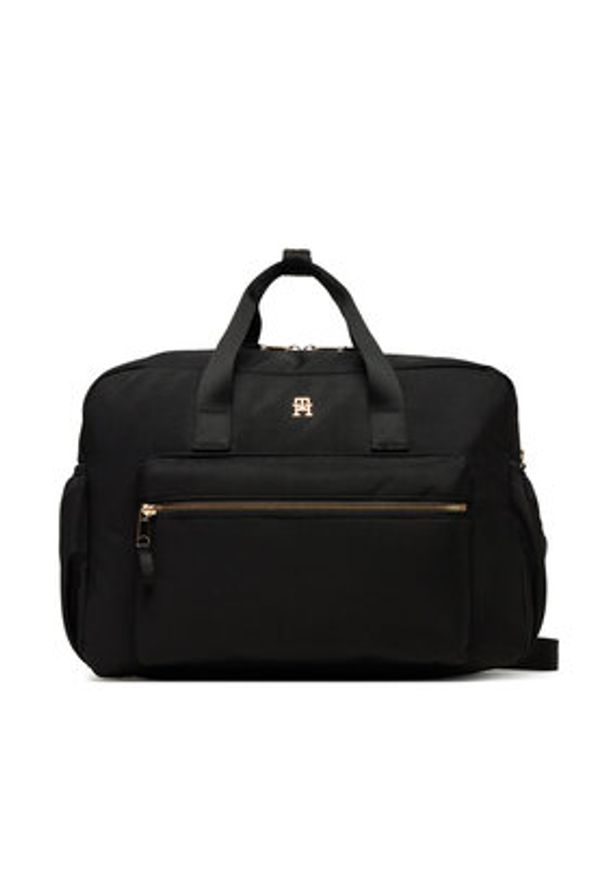 TOMMY HILFIGER - Tommy Hilfiger Torba Th Essential Changing Bag AU0AU01997 Czarny. Kolor: czarny. Materiał: materiał