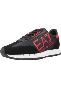 EA7 - Kapcie EMPORIO ARMANI 7X000541 AF18609 Czarny. Kolor: czarny. Materiał: syntetyk, skóra. Sport: turystyka piesza