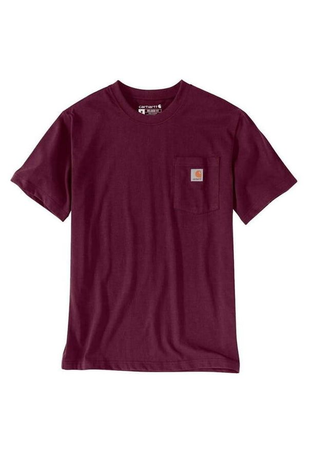Koszulka sportowa męska T-shirt Carhartt Heavyweight Pocket K87. Kolor: czerwony