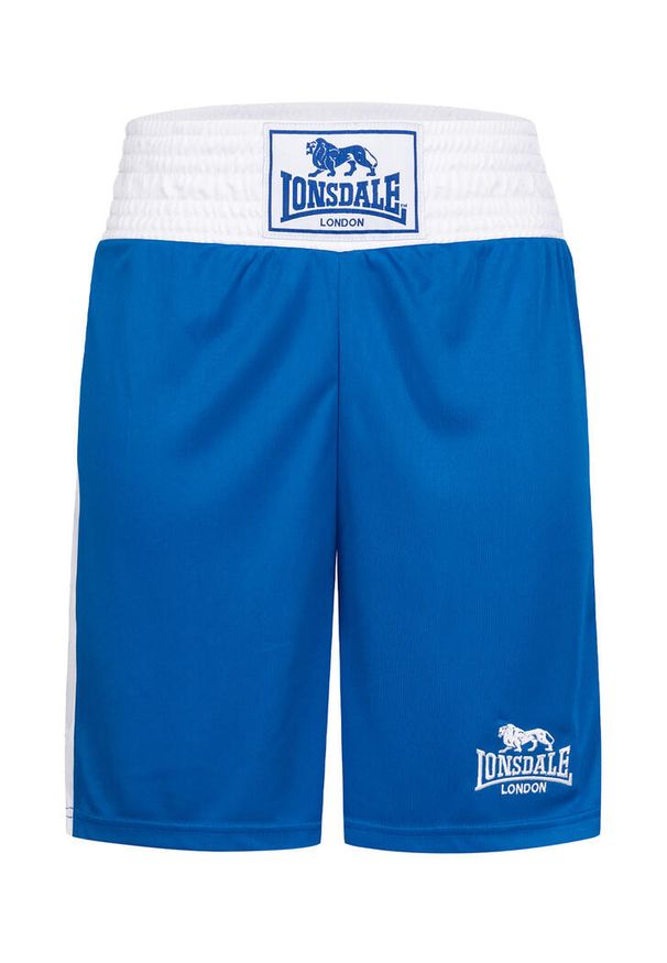 Amatorskie spodenki bokserskie Lonsdale Trunk. Kolor: niebieski. Sport: fitness