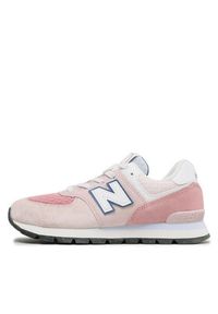 New Balance Sneakersy GC574DH2 Różowy. Kolor: różowy. Materiał: zamsz, skóra. Model: New Balance 574 #7