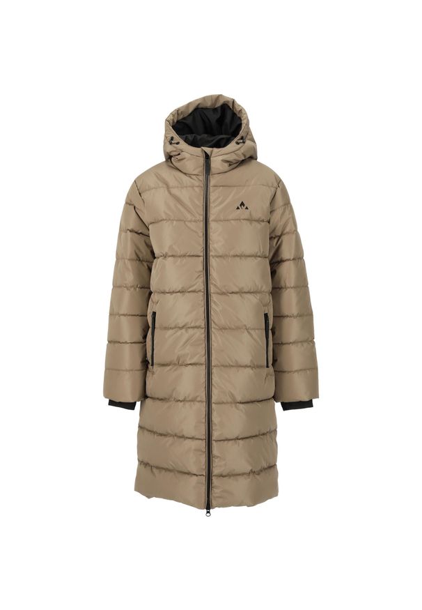 Parka dla dzieci Whistler Amaret. Kolor: szary, wielokolorowy, brązowy. Materiał: puch