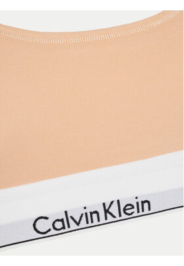 Calvin Klein Underwear Biustonosz top 0000F3785E Pomarańczowy. Kolor: pomarańczowy. Materiał: bawełna