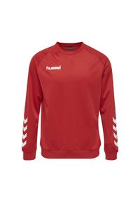 Bluza do piłki ręcznej dla dorosłych Hummel Promo Poly Sweatshirt. Kolor: czerwony, różowy, wielokolorowy. Sport: piłka ręczna #1