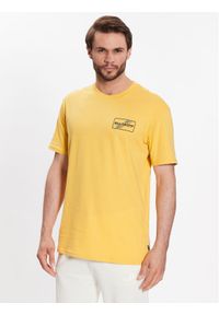 Billabong T-Shirt Walled ABYZT01700 Żółty Regular Fit. Kolor: żółty. Materiał: bawełna #1