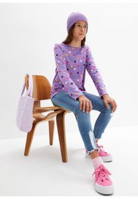 bonprix - Shirt z długim rękawem, z czystej bawełny organicznej (3 szt.). Kolor: niebieski. Materiał: bawełna. Długość rękawa: długi rękaw. Długość: długie. Wzór: nadruk #2