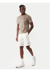 EA7 Emporio Armani Szorty sportowe 8NPS65 PJVRZ U0004 Écru Regular Fit. Materiał: bawełna. Styl: sportowy #2