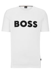 BOSS - Boss T-Shirt Tiburt 345 50486200 Biały Regular Fit. Kolor: biały. Materiał: bawełna #4