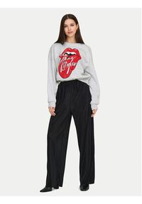 only - ONLY Bluza Rolling Stones 15345927 Szary Regular Fit. Kolor: szary. Materiał: bawełna #7