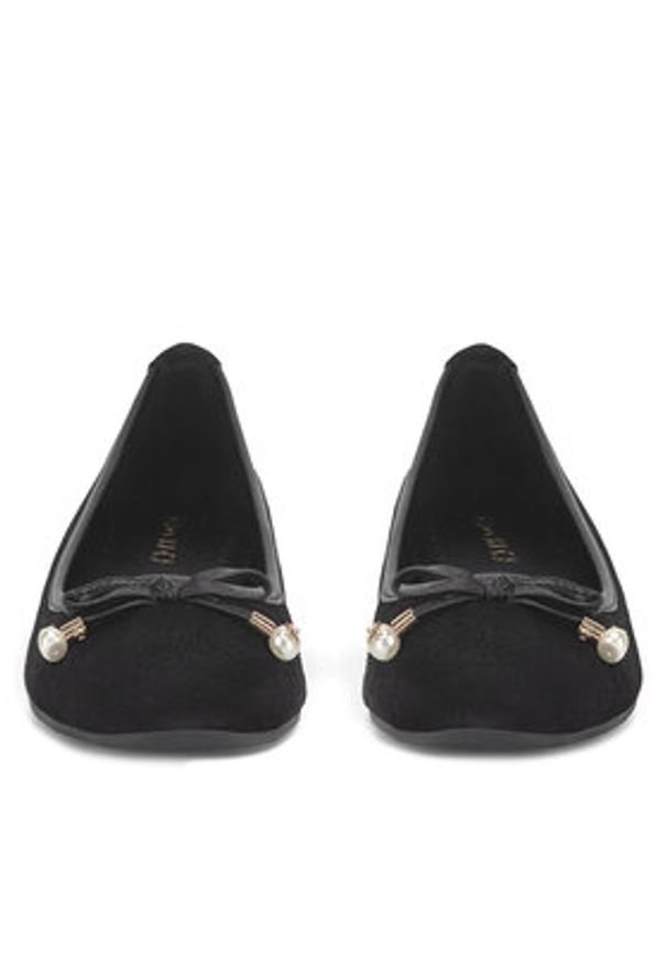 Lasocki Baleriny RST-KOLETTA-11 Czarny. Kolor: czarny. Materiał: skóra