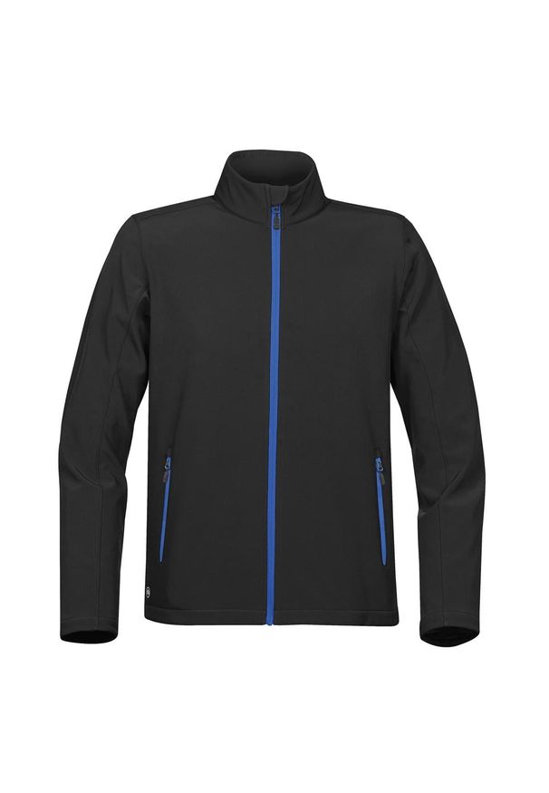 STORMTECH - Męska Kurtka Soft Shell Orbiter. Kolor: niebieski, wielokolorowy, czarny. Sport: turystyka piesza