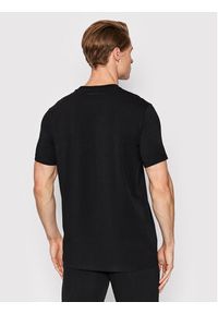 Karl Lagerfeld - KARL LAGERFELD T-Shirt Crewneck 755890 500221 Czarny Regular Fit. Typ kołnierza: dekolt w karo. Kolor: czarny. Materiał: bawełna