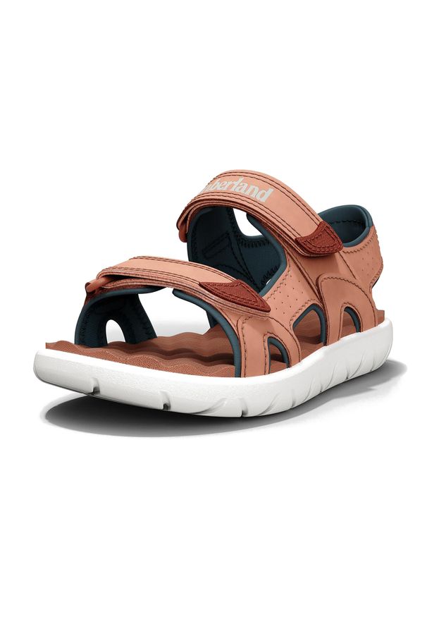 Sandały dziecięce Timberland Perkins Row 2 Strap. Kolor: pomarańczowy
