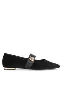 Nine West Baleriny 8168-1 Czarny. Kolor: czarny. Materiał: materiał