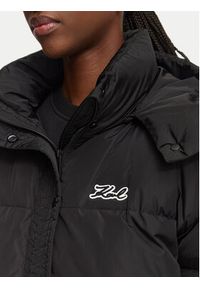 Karl Lagerfeld - KARL LAGERFELD Kurtka puchowa Essential B3W15002 Czarny Regular Fit. Typ kołnierza: dekolt w karo. Kolor: czarny. Materiał: syntetyk #6