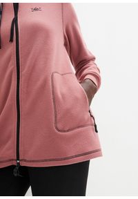 bonprix - Bluza rozpinana z polaru, z kieszeniami z zamkiem. Kolor: fioletowy. Materiał: polar. Długość: długie #3