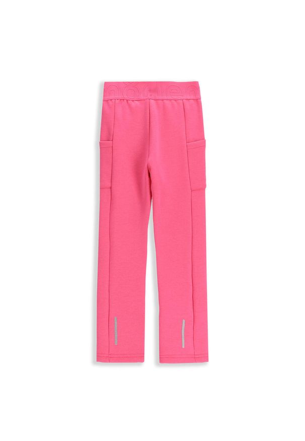 Legginsy dziecięce turystyczne ocieplane Lemon Explore ZL5. Kolor: różowy. Materiał: bawełna, poliester, elastan. Styl: sportowy