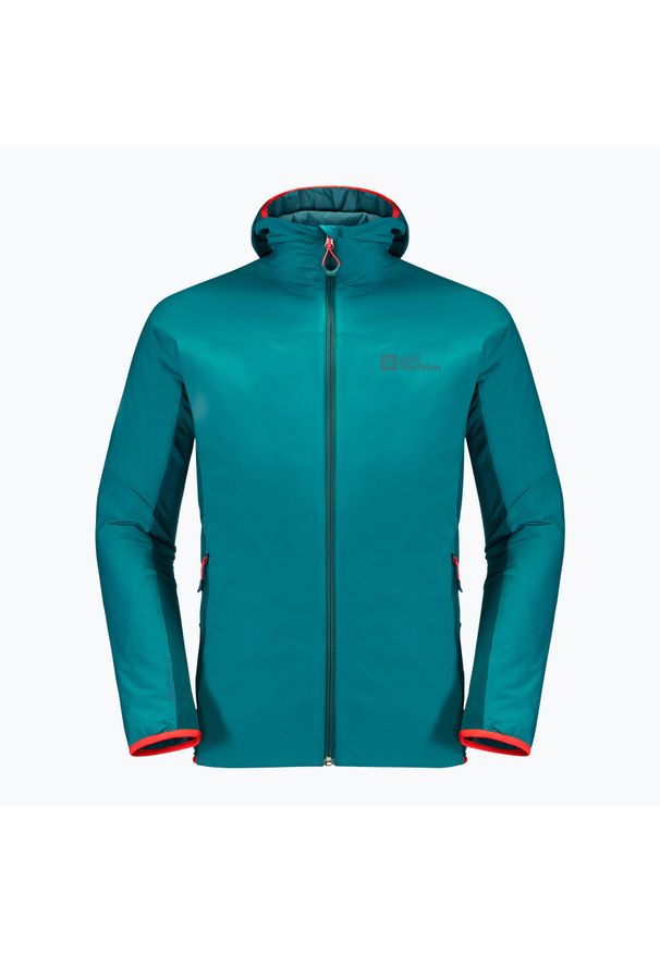 Kurtka skiturowa męska Jack Wolfskin Alpspitze Ins Hoody. Kolor: zielony. Sezon: zima. Sport: narciarstwo