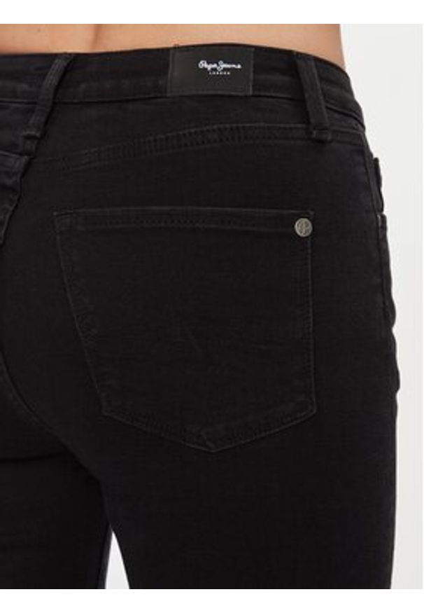 Pepe Jeans Jeansy PL204584XG6 Czarny Skinny Fit. Kolor: czarny