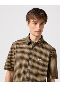 Wrangler - WRANGLER SS 1 PKT SHIRT MĘSKA KOSZULA W KRATĘ DIJON 112350483 #3