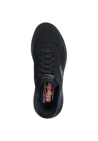 skechers - Buty sportowe Sneakersy męskie, Slip-Ins: Bounder 2.0 - Emerged. Zapięcie: sznurówki. Kolor: czarny. Materiał: materiał, syntetyk. Szerokość cholewki: normalna. Sport: turystyka piesza