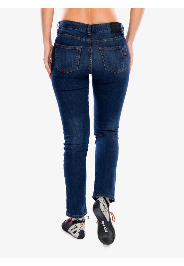 Spodnie damskie Black Diamond Crag Denim. Kolor: niebieski. Materiał: denim. Sport: wspinaczka