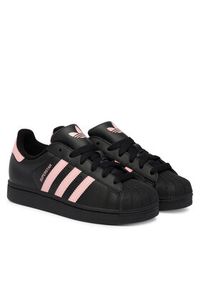 Adidas - adidas Sneakersy Superstar II JR9862 Czarny. Kolor: czarny. Materiał: skóra. Model: Adidas Superstar #4