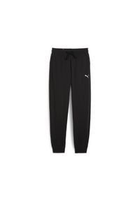 Puma - Damskie spodnie damskie z wysokim stanem HER PUMA Black. Stan: podwyższony. Kolor: czarny. Sport: fitness