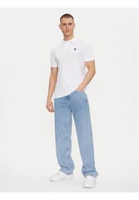 Timberland Polo TB0A6VDP Biały Regular Fit. Typ kołnierza: polo. Kolor: biały. Materiał: bawełna #3