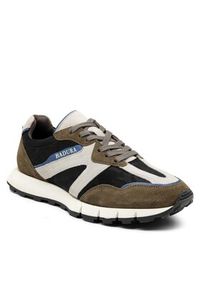 Badura Sneakersy JEFFREY-04 MI08 Khaki. Kolor: brązowy. Materiał: zamsz, skóra #8