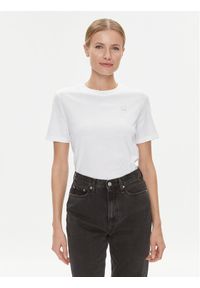 Calvin Klein Jeans T-Shirt J20J223226 Biały Regular Fit. Kolor: biały. Materiał: bawełna