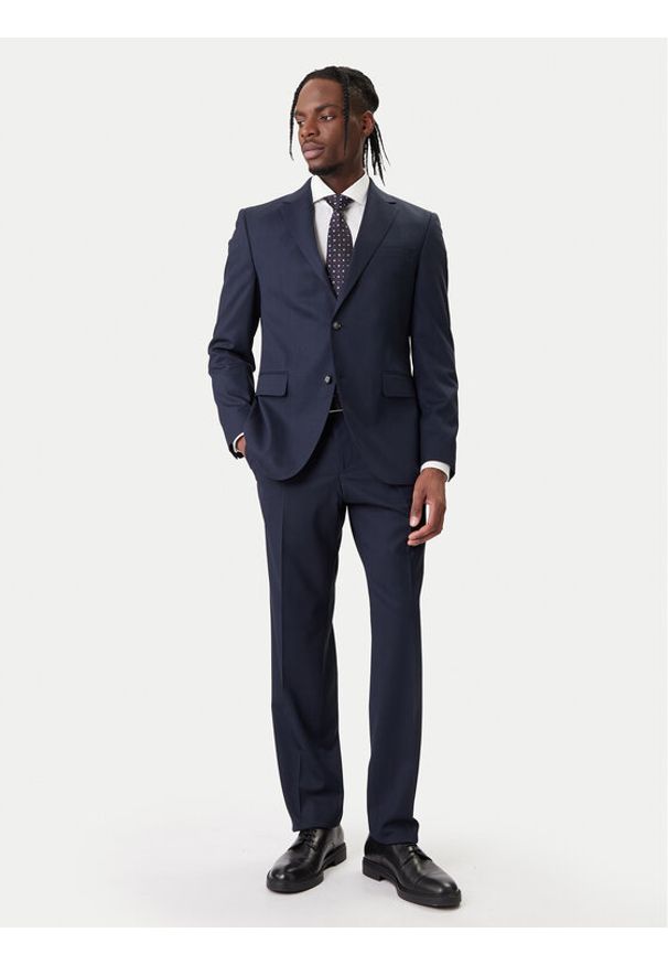 BOSS Garnitur H-Jeckson 50557261 Granatowy Regular Fit. Kolor: niebieski. Materiał: syntetyk