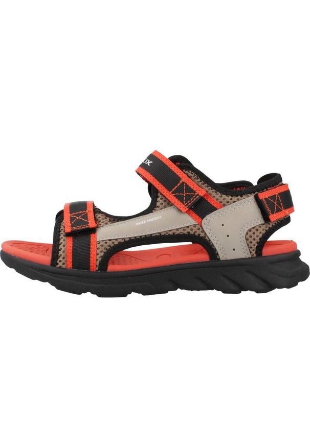 Sandały Geox J Sandal Airadyum B. Kolor: pomarańczowy. Materiał: syntetyk, tkanina. Sport: turystyka piesza