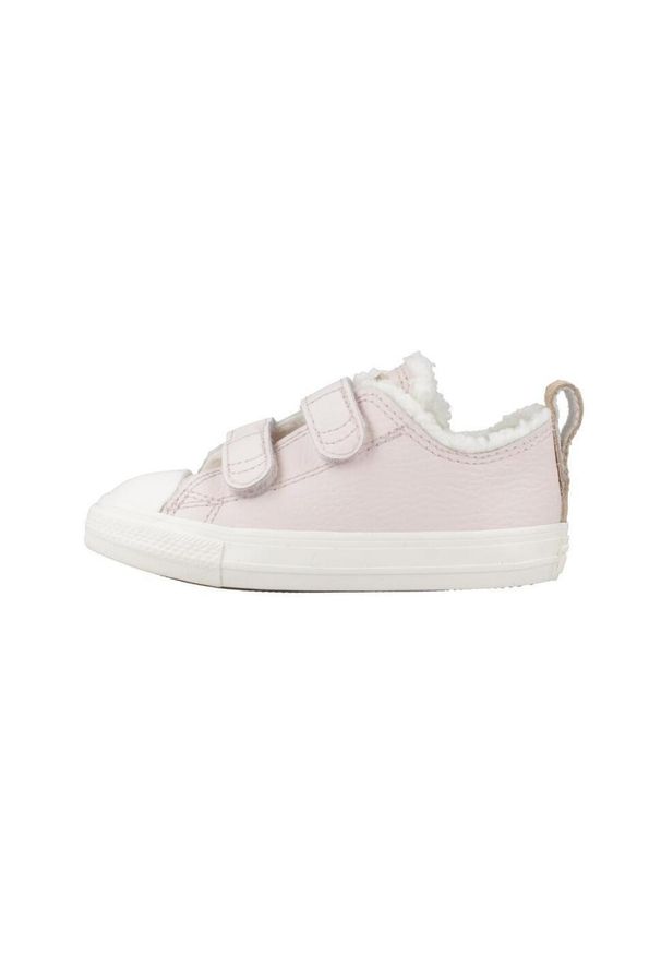Converse - Kapcie CONVERSE CHUCK TAYLOR ALL STAR LEASTHER & SHERPA EASY-ON Rose. Kolor: różowy. Materiał: tkanina, skóra
