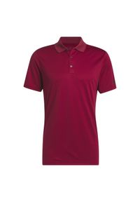 Adidas - Koszulka polo z krótkim rękawem adidas Perf. Typ kołnierza: polo. Kolor: czerwony. Długość rękawa: krótki rękaw. Długość: krótkie. Styl: klasyczny, sportowy #1