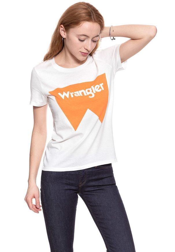 Wrangler - WRANGLER T SHIRT DAMSKI FESTIVAL TEE TANGERINE W7016EVUJ 112130893
